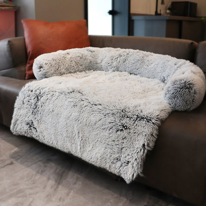 Cozy Zippered Dog Bed with Removable Velvet Cover