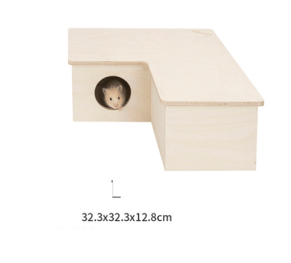 Wooden Hamster Multi-Room Cage