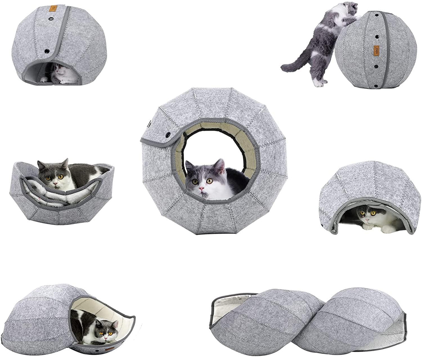 Flexible Tunnel Shaped Cat Cave