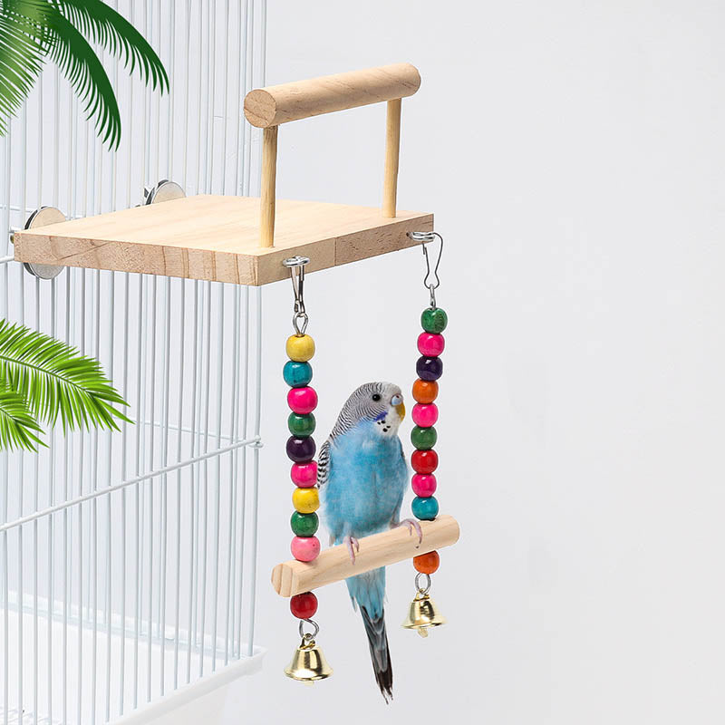 Bird Swing and Suspension Bridge for Bird Cage