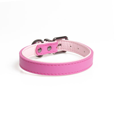 Double Layered Leather Pet Collar