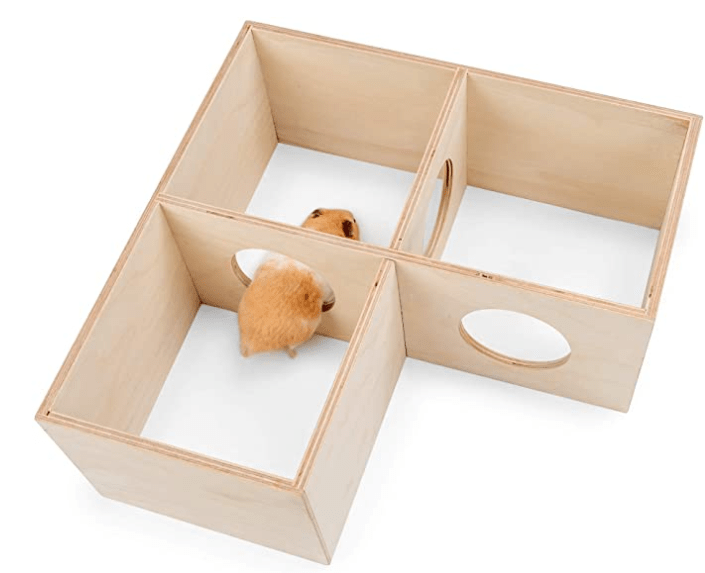 Wooden Hamster Multi-Room Cage