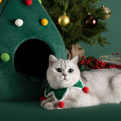 Christmas Tree Cat Bed Nest