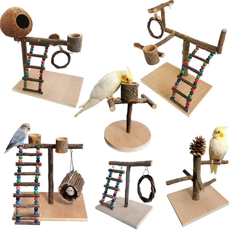 Wooden Framed Parrot Toys