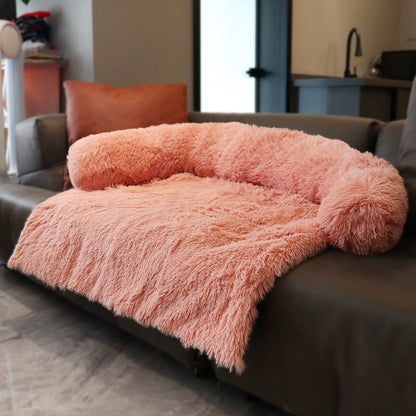 Cozy Zippered Dog Bed with Removable Velvet Cover