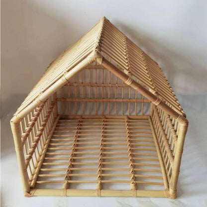 Boho Rattan Woven Pet Nest for Small Pets