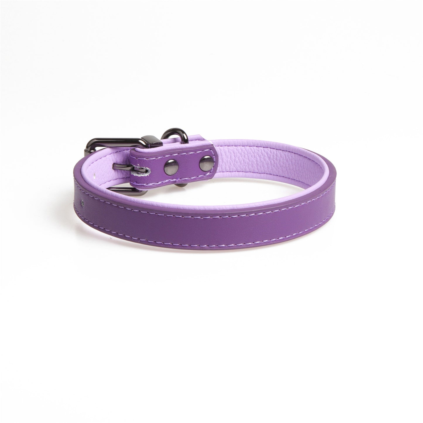 Double Layered Leather Pet Collar