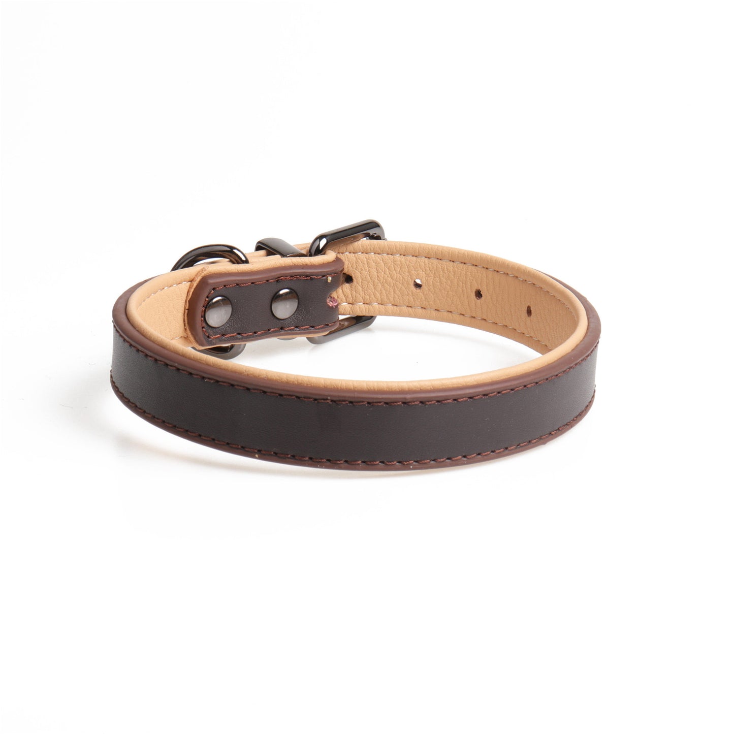 Double Layered Leather Pet Collar