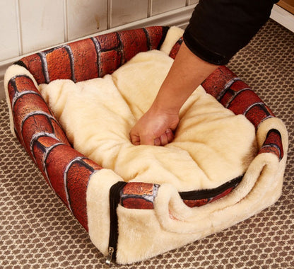 Autumn And Winter Dog Kennel Detachable Pet Bed