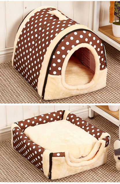 Autumn And Winter Dog Kennel Detachable Pet Bed