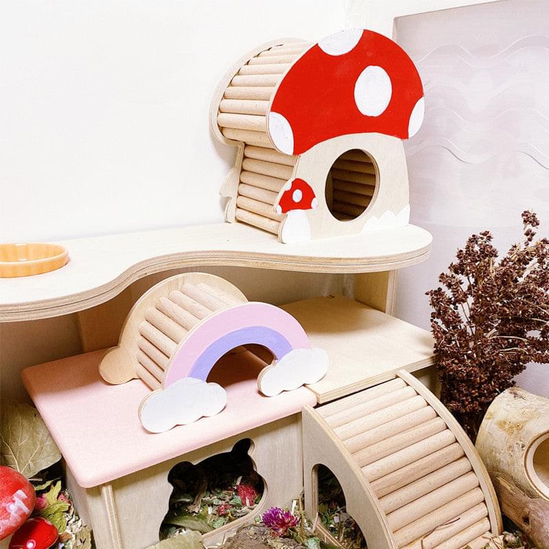 Hamster Multifunctional Staircase Small House Toy