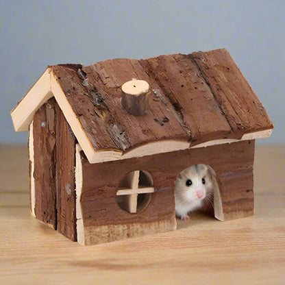 Skimmed Fir With Bark Hamster House Shelter Supplies