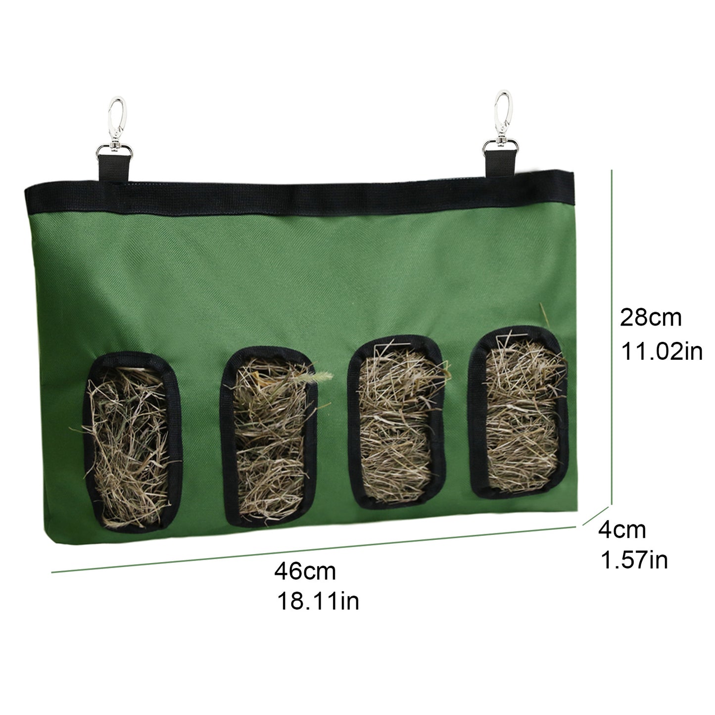 Reusable Multi-Window Hay Catch for Rabbits