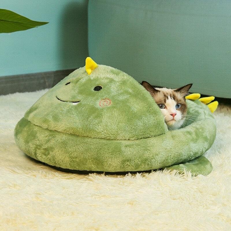 Cozy Duck and Dinosaur Cat Caves