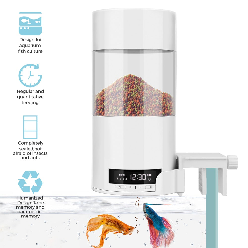 Modern Digital Automatic 500ml Fish Feeder