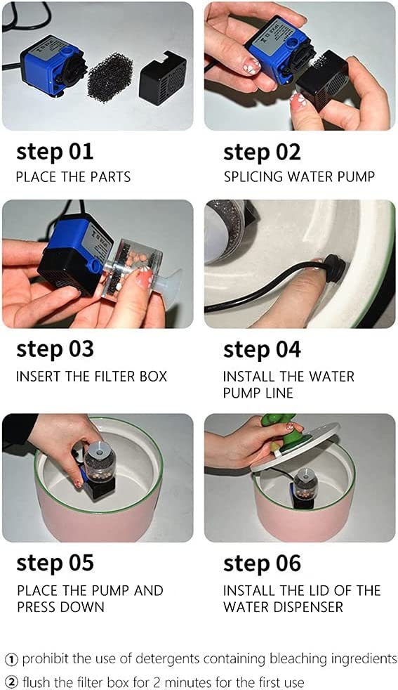 instructions on how to use a water dispenser