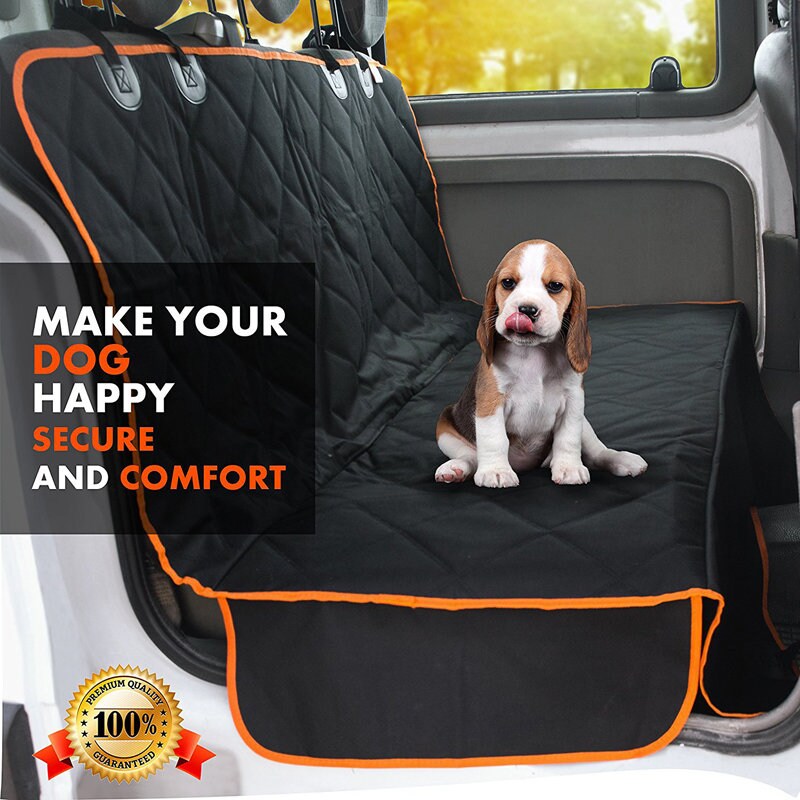 Dog car seat Cover for Back seat for Cars & SUVs - Durable Pets Seat Cover Protector, Nonslip Hammock for Dogs, Waterproof Scratchproof